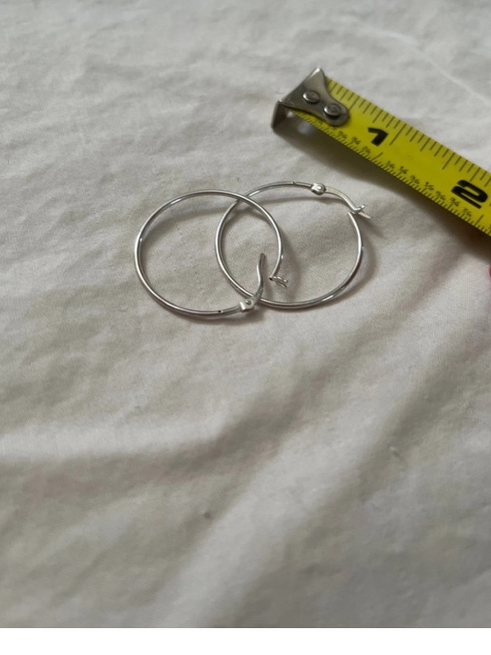 Silver hoops